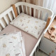 Дитяча постільна білизна для немовлят Зайчики з сердечками Маленька Соня фланель