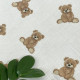 Муслиновый плед Teddy с бахромой на белом Муслиновый плед Teddy с бахромой на белом