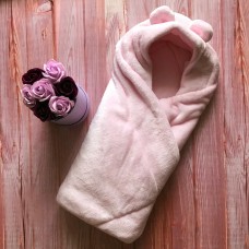 Конверт - ковдра Ведмедик махра рожевий, Garden Baby