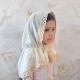 Церковный платок-палантин Чарівний янгол белый для детей, Бетис