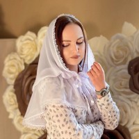 Церковный платок-палантин Лепестки для взрослых, Бетис