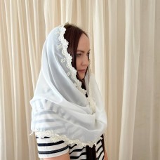 Церковный платок-снуд Камилла молочный для взрослых, Бетис