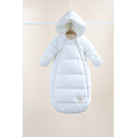 Пуховий комбінезон-конверт, Zuma молочний