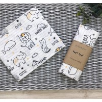 Пеленка бязь Baby Animals желтый