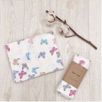 Пеленка фланель Бабочки