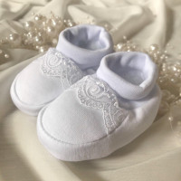 Пинетки нарядные Дева Мария-4 белые, Бетис