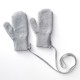 Зимові дитячі рукавички сірі DoRechi