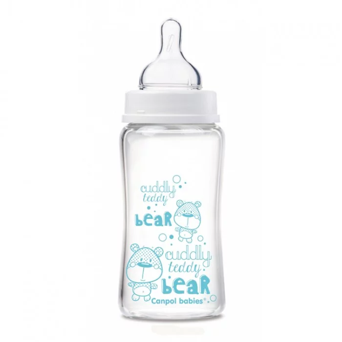 Антиколікова скляна пляшечка 330мл EasyStart, Canpol babies