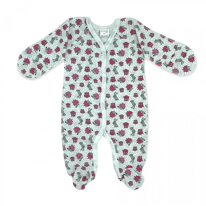 Чоловічок для новонародженного Garden Baby Лісові Звірята 10855-03 рожевий